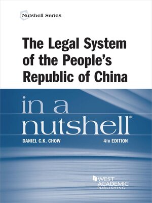 cover image of The Legal System of the People's Republic of China in a Nutshell